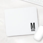 Moderne persoonlijke badmonogram en naam muismat