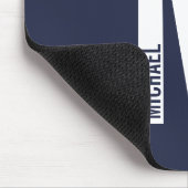 Moderne persoonlijke badmonogram en naam muismat (Hoek)