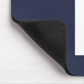 Moderne persoonlijke badmonogram en naam muismat (Hoek)