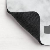 Moderne persoonlijke badmonogram en naam muismat (Hoek)