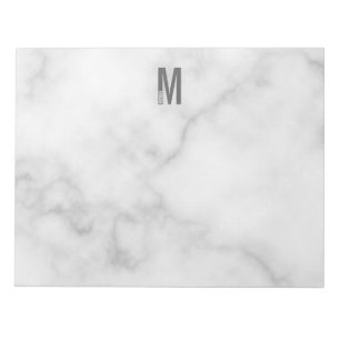 Moderne persoonlijke badmonogram en naam notitieblok