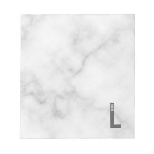 Moderne persoonlijke badmonogram en naam notitieblok