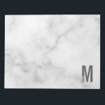 Moderne persoonlijke badmonogram en naam notitieblok<br><div class="desc">Modern Monogram ontwerp met gepersonaliseerde monogram letter "M" en een naam in de moderne vetgedrukte sans serif letterstijl.</div>