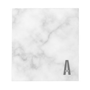 Moderne persoonlijke badmonogram en naam notitieblok