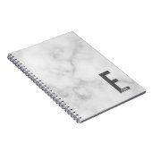 Moderne persoonlijke badmonogram en naam notitieboek (Rechterzijde)