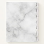 Moderne persoonlijke badmonogram en naam notitieboek (Achterkant)