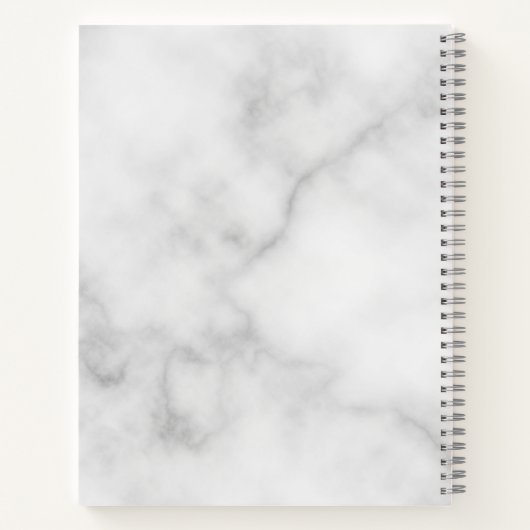 Moderne persoonlijke badmonogram en naam notitieboek (Achterkant)