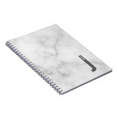 Moderne persoonlijke badmonogram en naam notitieboek (Rechterzijde)