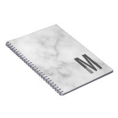 Moderne persoonlijke badmonogram en naam notitieboek (Rechterzijde)