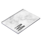 Moderne persoonlijke badmonogram en naam notitieboek (Linkerzijde)