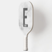 Moderne persoonlijke badmonogram en naam pickleball paddle (Links)