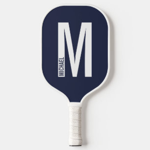 Moderne persoonlijke badmonogram en naam pickleball paddle