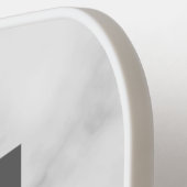 Moderne persoonlijke badmonogram en naam pickleball paddle (Links Detail)