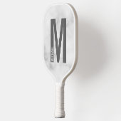 Moderne persoonlijke badmonogram en naam pickleball paddle (Links)
