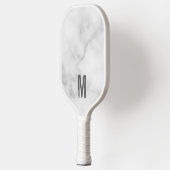 Moderne persoonlijke badmonogram en naam pickleball paddle (Links)