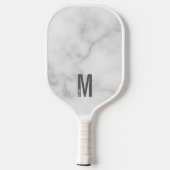 Moderne persoonlijke badmonogram en naam pickleball paddle (Achterkant)