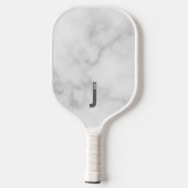 Moderne persoonlijke badmonogram en naam pickleball paddle (Achterkant)
