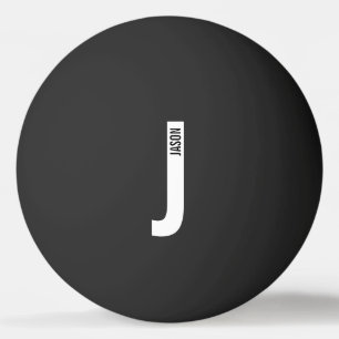 Moderne persoonlijke badmonogram en naam pingpongbal
