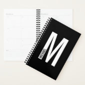 Moderne persoonlijke badmonogram en naam planner (Display)