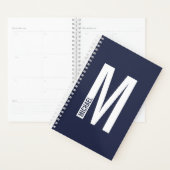 Moderne persoonlijke badmonogram en naam planner (Display)