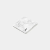 Moderne persoonlijke badmonogram en naam post-it® notes (Schuin)