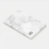 Moderne persoonlijke badmonogram en naam post-it® notes (Schuin)