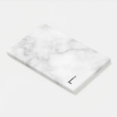 Moderne persoonlijke badmonogram en naam post-it® notes (Schuin)
