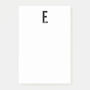 Moderne persoonlijke badmonogram en naam post-it® notes