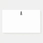 Moderne persoonlijke badmonogram en naam post-it® notes (Voorkant)