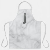 Moderne persoonlijke badmonogram en naam schort (Voorkant)