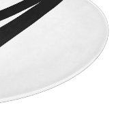 Moderne persoonlijke badmonogram en naam snijplank (Hoek)