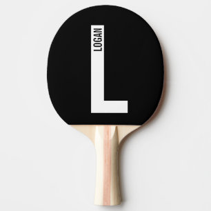 Moderne persoonlijke badmonogram en naam tafeltennisbatje