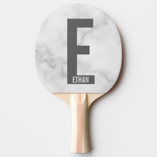 Moderne persoonlijke badmonogram en naam tafeltennisbatje