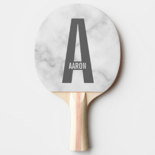 Moderne persoonlijke badmonogram en naam tafeltennisbatje