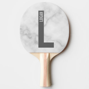 Moderne persoonlijke badmonogram en naam tafeltennisbatje