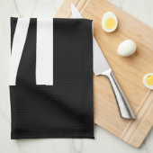 Moderne persoonlijke badmonogram en naam theedoek (Quarter Fold)