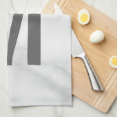Moderne persoonlijke badmonogram en naam theedoek (Quarter Fold)