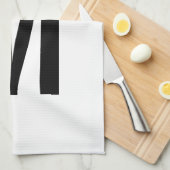 Moderne persoonlijke badmonogram en naam theedoek (Quarter Fold)