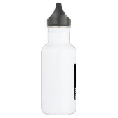 Moderne persoonlijke badmonogram en naam waterfles (Links)