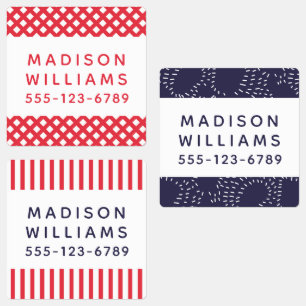 Moderne persoonlijke benaming hechtmiddel waterdic labels