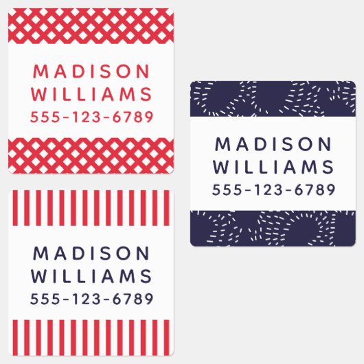 Moderne persoonlijke benaming hechtmiddel waterdic labels (Groep)