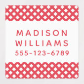 Moderne persoonlijke benaming hechtmiddel waterdic labels (Design 1)