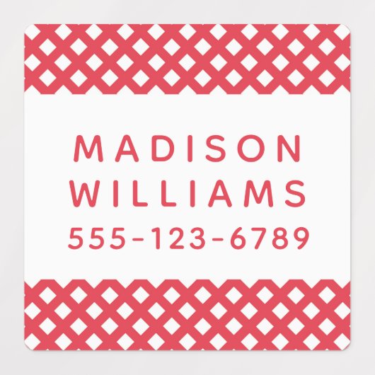 Moderne persoonlijke benaming hechtmiddel waterdic labels (Design 1)