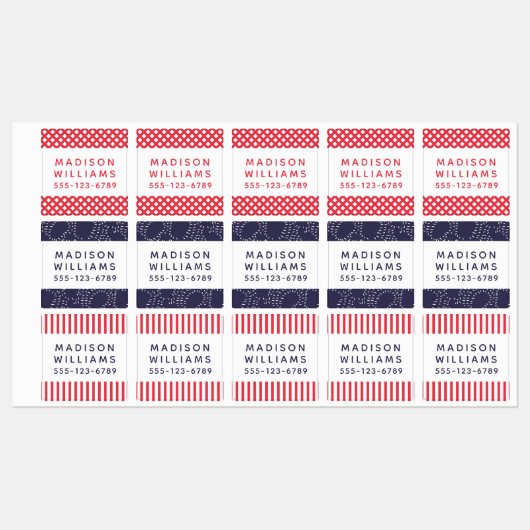 Moderne persoonlijke benaming hechtmiddel waterdic labels (Vel)
