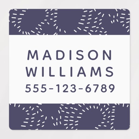 Moderne persoonlijke benaming hechtmiddel waterdic labels (Design 2)