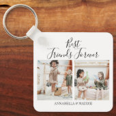 Moderne persoonlijke beste vrienden voor altijd | sleutelhanger (Voorkant)
