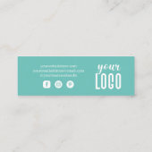 Moderne persoonlijke bestelbon - Hartelijk dank ka Mini Visitekaartje (Achterkant)