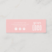 Moderne persoonlijke bestelbon - Hartelijk dank ka Mini Visitekaartje (Achterkant)