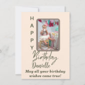 Moderne persoonlijke Birthday Kaart (Voorkant)