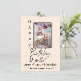 Moderne persoonlijke Birthday Kaart